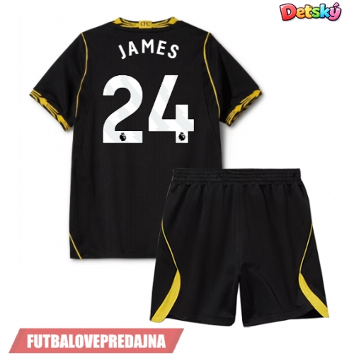 Lacne Dětský Futbalové dres Chelsea Reece James #24 2026-27 Krátky Rukáv - Preč (+ trenírky)